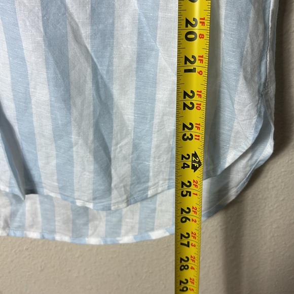 J. Crew Striped linen cotton sleeveless popover tunic top
Stripe blue white XS - Picture 8 of 10